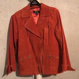 Dennis basso soft leather coat